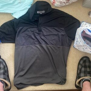 Barely used - black and grey golf shirt